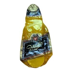 Vintage Miller MGD draft blow up inflatable beer bottle
